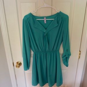 Francesca’s aqua blue summer beach dress
